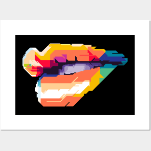 Mouth wpap pop art Posters and Art